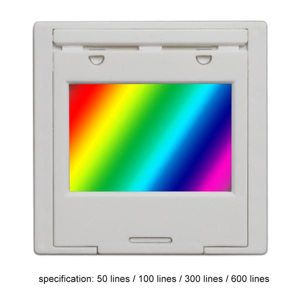 Professionell optisk gitterdiffraktionsgitter undervisningsdemonstrationsgitter 600 lines