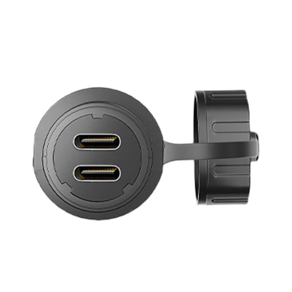 Vattentäta Dubbla USB C-kontakter 10Gbps Snabb Dataöverföring ABS
