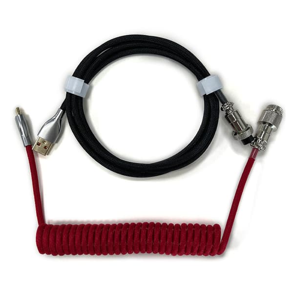 USB C-kabel Flätad kabel Mekanisk tangentbordskabel 152 cm för män och kvinnor