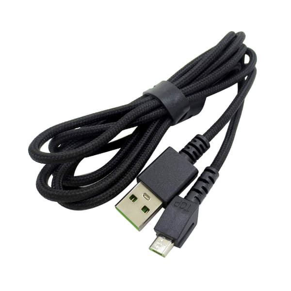 Universal Micro USB-kabel för Naga Pro trådlös mus, flätad laddningskabel