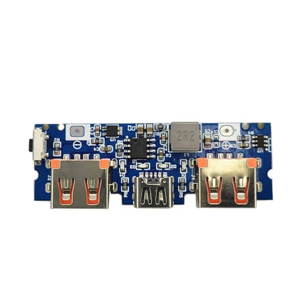 Batteriladebrett LED Dobbel USB 5V 2.4A Type C Mobile Power Banks