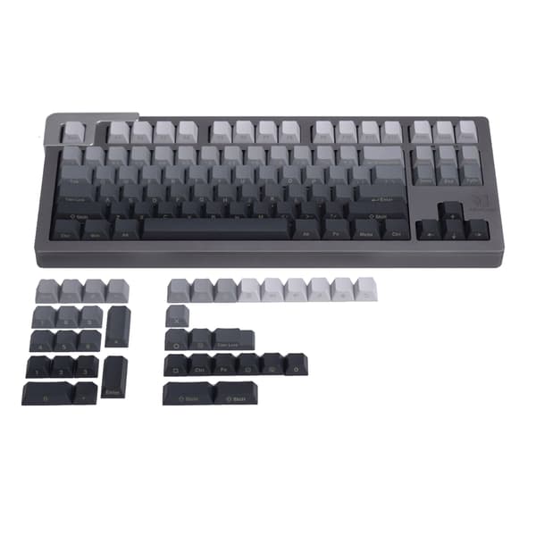 PBT-taster 125 STK Grå Gradient Dye Sublimation Keycap Sæt CherryProfile