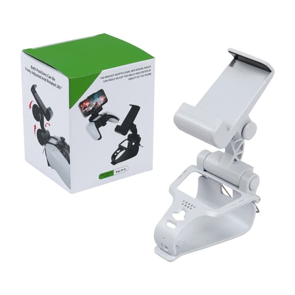Dobbelt telefonclips foldbart metalstativ ABS til P4 P5-controllere