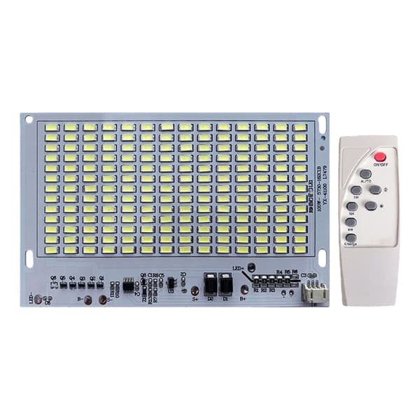 25/40/60/100/200W Solar LED-lyspanel med timerfunksjon og fjernkontroll