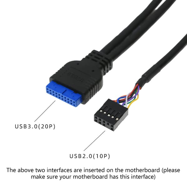 Front för fodralpanel USB3.0 + USB3.0 + för HD Audio Jack-portar I/O-kort + Inter