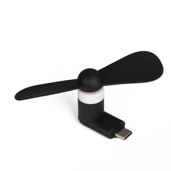 Type C Port Mini Ventilator Udendørs Køleventilator til Enheder Mobiltelefon Ventilator