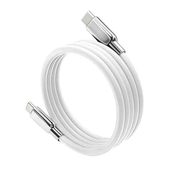 Silikon USB C til USB C-kabel 100W USB C hurtigladekabel magnetisk