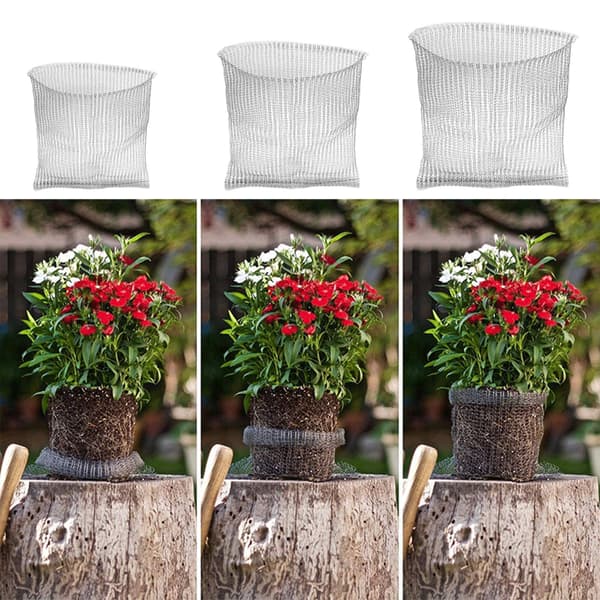 Trådstickade grönsaksblommor växtskydd växtrotpåsar korgväskor 24x24inh