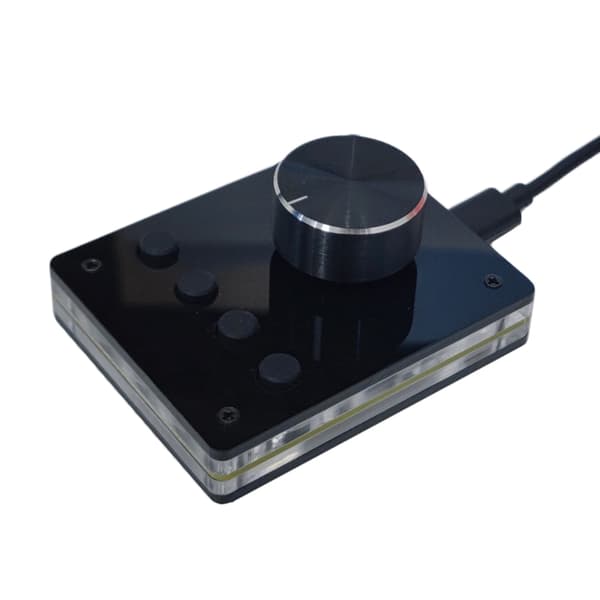 RGB Programmerbare Tastaturer USB Knap Tastaturer Lydstyrkekontroller Adapter