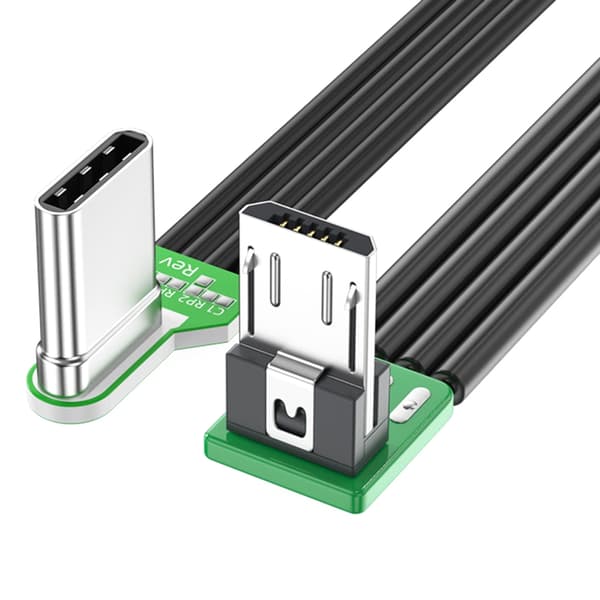 Type C til USB 5-pinners overføringskabel, rask data- og ladeledning 5-200 cm