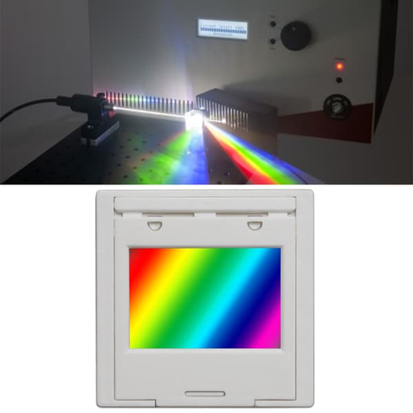 Professionell optisk gitterdiffraktionsgitter undervisningsdemonstrationsgitter 600 lines