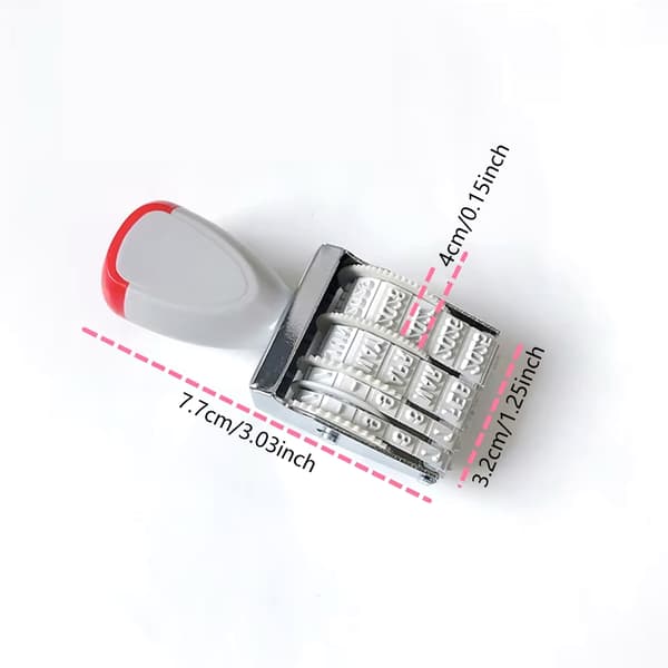 Hantverksgummidatumstämpel Engelsk datumstämpel för scrapbooking
