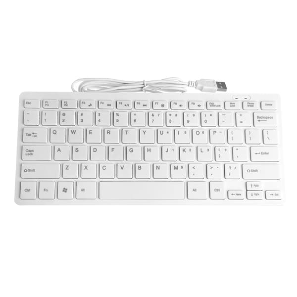 Mini Slim Multimedia USB Kablet Eksternt Tastatur Til Notebook Laptop PC Computer
