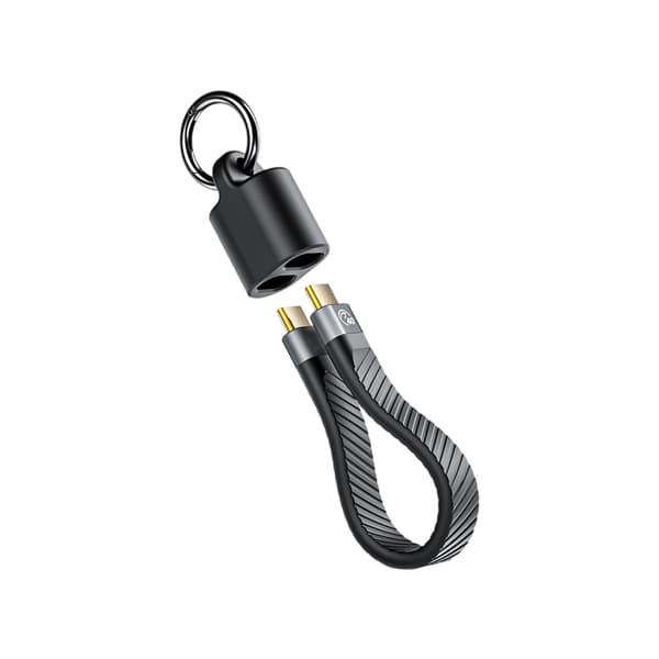Kompatibel för Thunderbolt4/5 USB C Nyckelring Datakabel 60W Snabbladdning