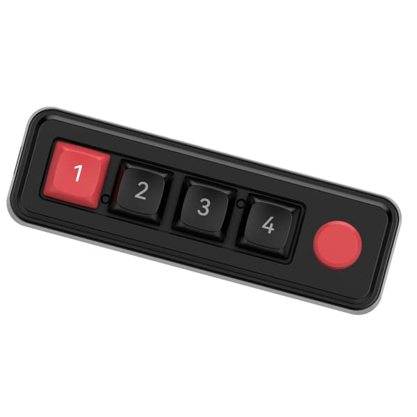 Mini 4-knapps tangentbord Mekaniskt speltangentbord Programmerbart Hot Swap Design