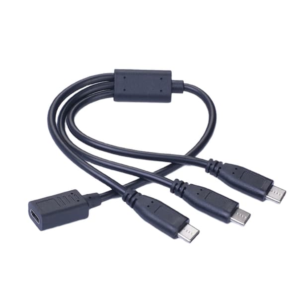 USB C hun til 3-ports han splitter dataopladningskonverter til smartphone