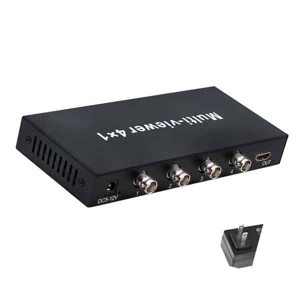 Simultan 4X1 Kanal Videoprocessor med Metallhölje för Säkerhetssystem