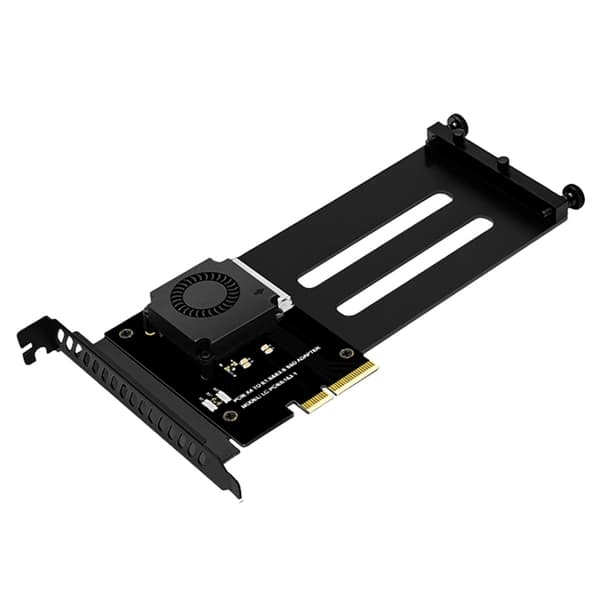 PCIe 5.0-adapterkort til E1S med køleventilator og enterprise-niveau konstruktion