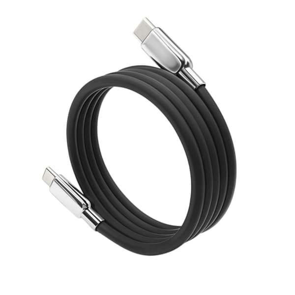 Silikone USB C til USB C-kabel 100W USB C Hurtigopladningskabel Magnetisk