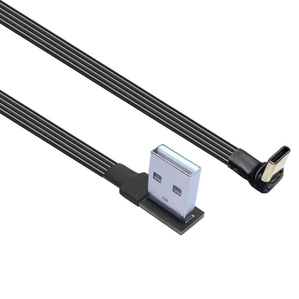 Upp & Ner Armbåge USB C Typ C Till USB Vänster & Höger Vinkel Snabb Data Laddningskabel