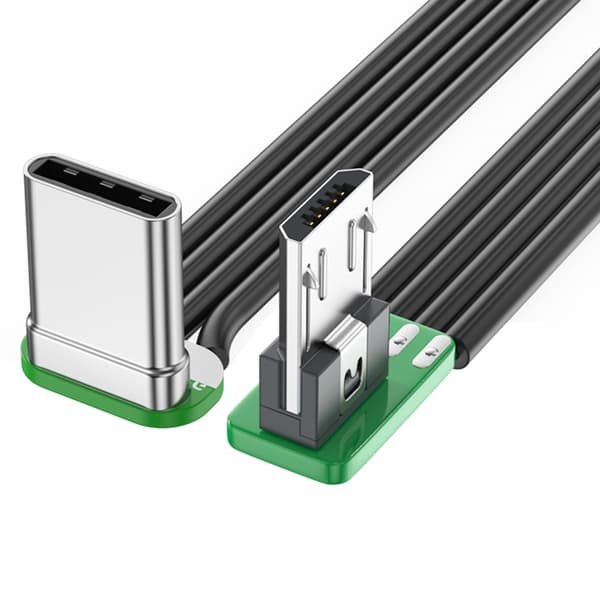 USB C - USB-kaapeli nopea USB C -sovitin 480 Mbps 90 asteen kulmaliitin