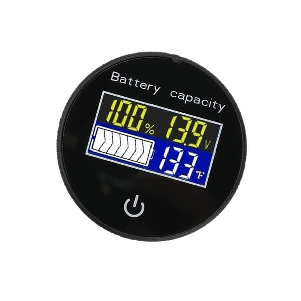 Digital Voltmeter Tester 10-100V Spenningsstrømvisning Temperaturmonitor