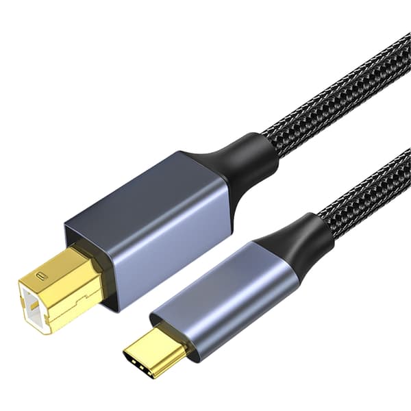 Type C till USB B Type B Skrivarkabel USB-kabel Hane till Hane Skrivarkabel