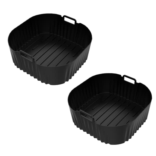 2-pack Non-stick Bakplåt för Air Cookers Diskmaskinssäker Silikonform