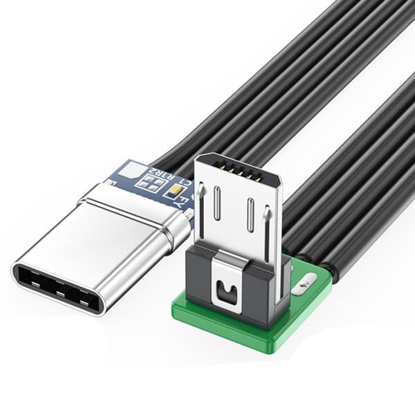 TypeC MicroUSB2.0 båndkabel fladt fleksibelt FPC TypeC MicroUSB 90 grader