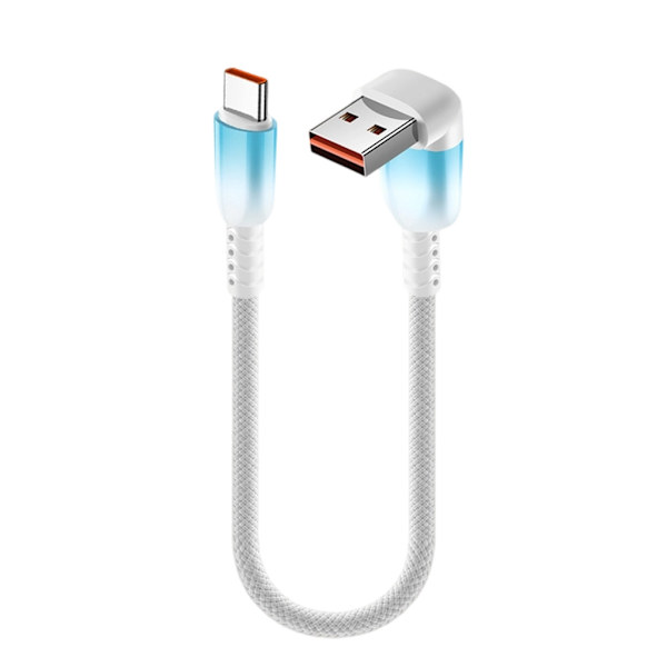 Snabbladdande Gradient USB C-kabel Kort Flätad Nylon