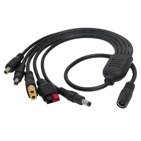 Profesjonell solcelleladekabel DC7909 hun til XT60 DC5521 strømledning