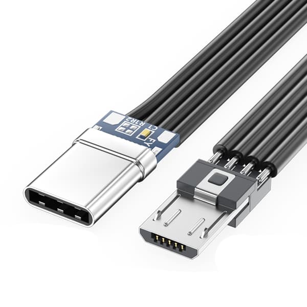 TypeC MicroUSB2.0 båndkabel fladt fleksibelt FPC TypeC MicroUSB 90 grader