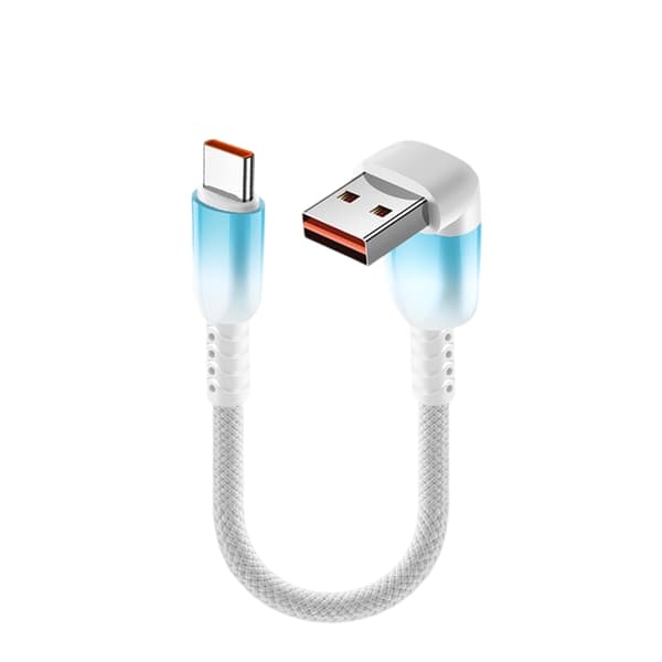 Rask Lading Gradient USB C-kabel Kort Flettet Nylon