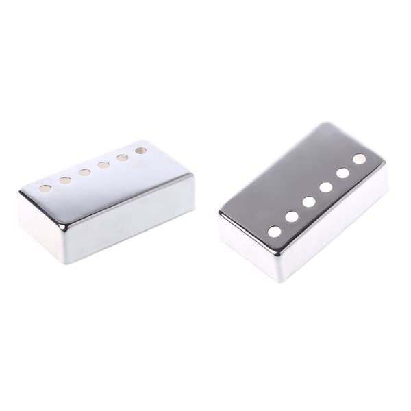 för LP Pickup Cover Humbucker 6 hål Silver 50 52 Koppar Gitarr Pickup Covers 50mm