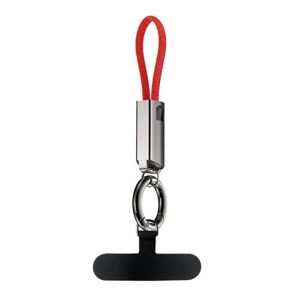 Sinklegering USB C til C hurtigladekabel Kort 16CM PD65W 3A Nøkkelring
