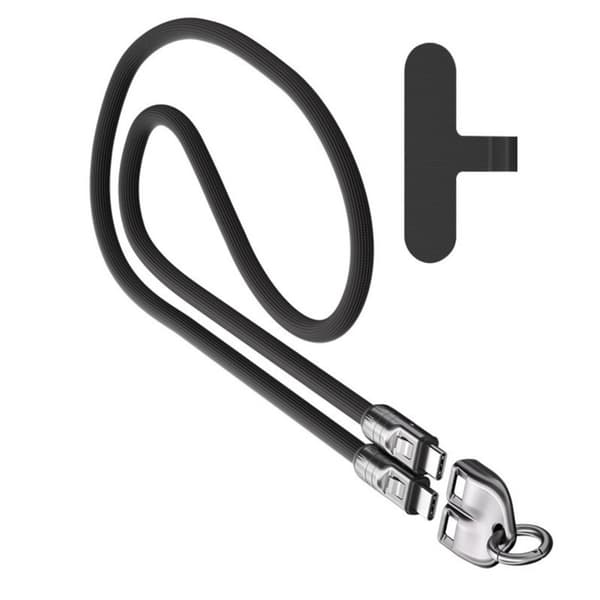 Telefonstropp med 240W USB C ladekabel, hendig bæreløsning, gave