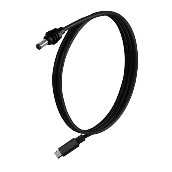 USB C - 5,5x2,1 mm virtajohto Mini PD -tuetuille ulkokäyttöön
