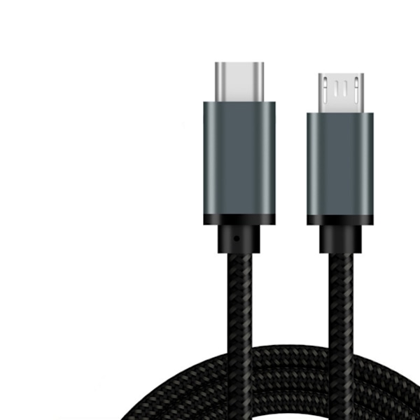 Nylon USB C til USB hurtigladekabel Rask dataoverføringskabel