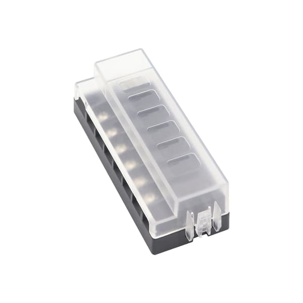 6-vägs säkringsblock bilsäkringsblock med 6 bladsäkringar och plastlock null - B