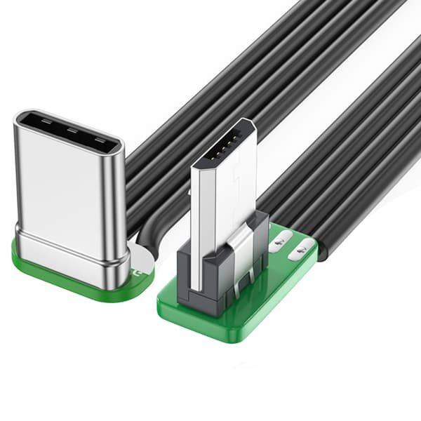 USB C - USB-kaapeli nopea USB C -sovitin 480 Mbps 90 asteen kulmaliitin