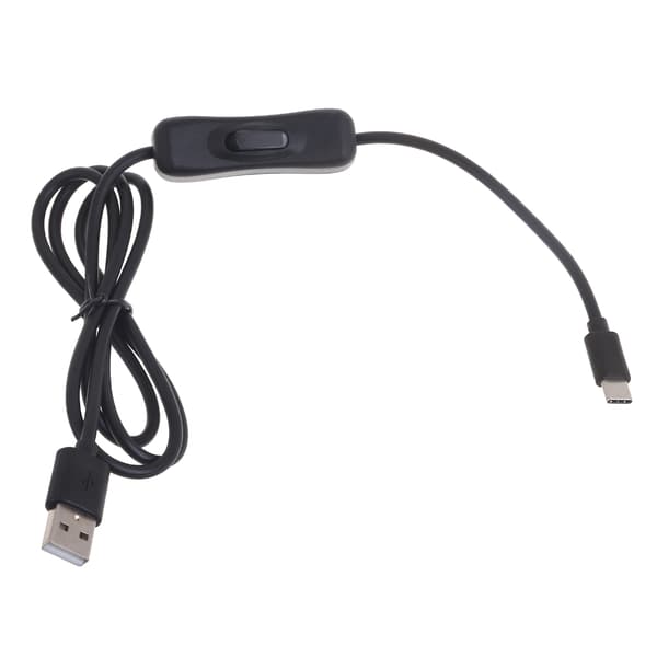USB-C-kabel med bryter støtter hurtiglading Type-C USB-dataoverføringskabel