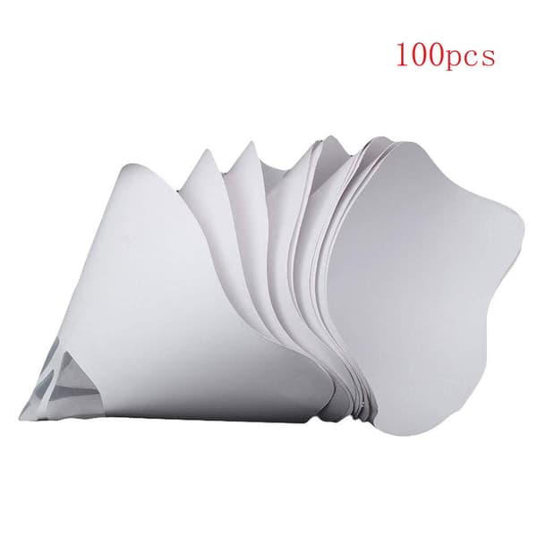 50/100 stk. tragtpapir 3D-printertilbehør hvidt tykt filter