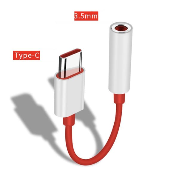 USB C till 3,5 mm hörlursadapter Typ C 3,5 Jack hörlurar ljud Aux-kabel null - Thick line