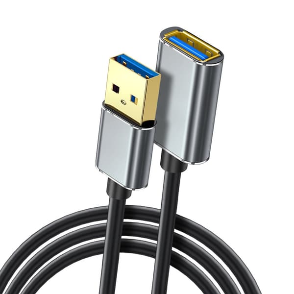Fleksibel USB3.0 Han til Hun Forlængerledning 5 Gbps Overførsel Holdbart Design