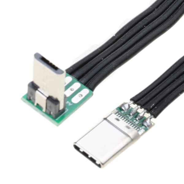 TypeC MicroUSB2.0 båndkabel fladt fleksibelt FPC TypeC MicroUSB 90 grader
