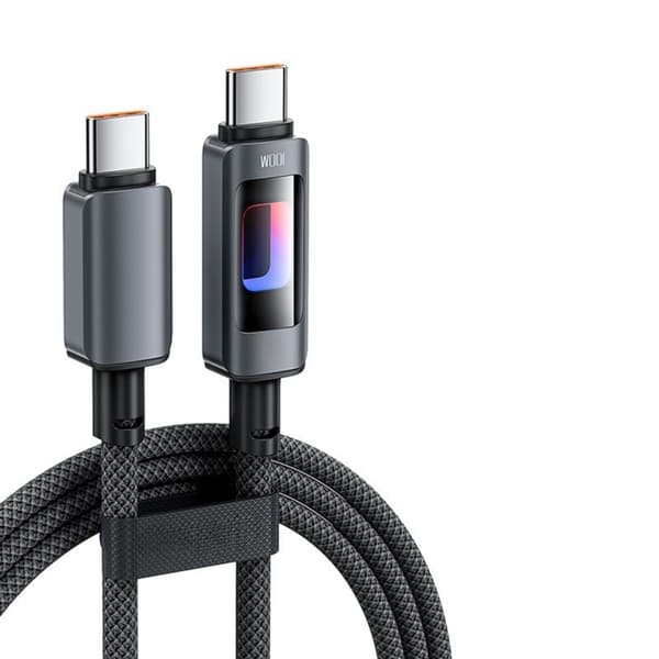 USB Type C-ladekabel i aluminiumslegering med 100W hurtigladefunksjon