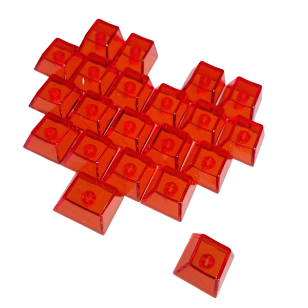 Mekaniske Hjerte Keycaps PC Materiale 21 Taster