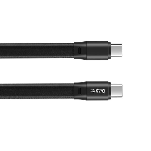 Type C Flettet Kabel USB4 80Gbps 240W Strømforsyning Understøttelse af Flere Skærme