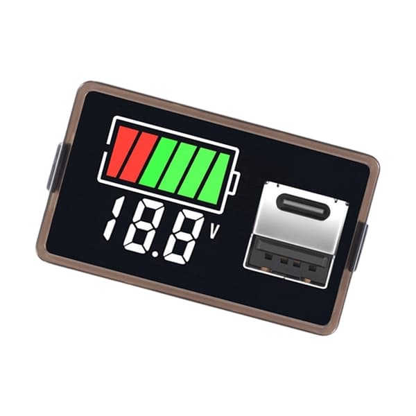 Digital Batterispänningsmätare 8-30V Ingång Med Dynamisk Laddning USB