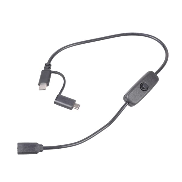Type C hun til han og USB 5-benet han ladekabel til 5V3A elektronik